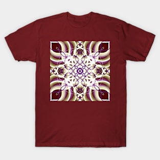 Purple-yellow mandala T-Shirt